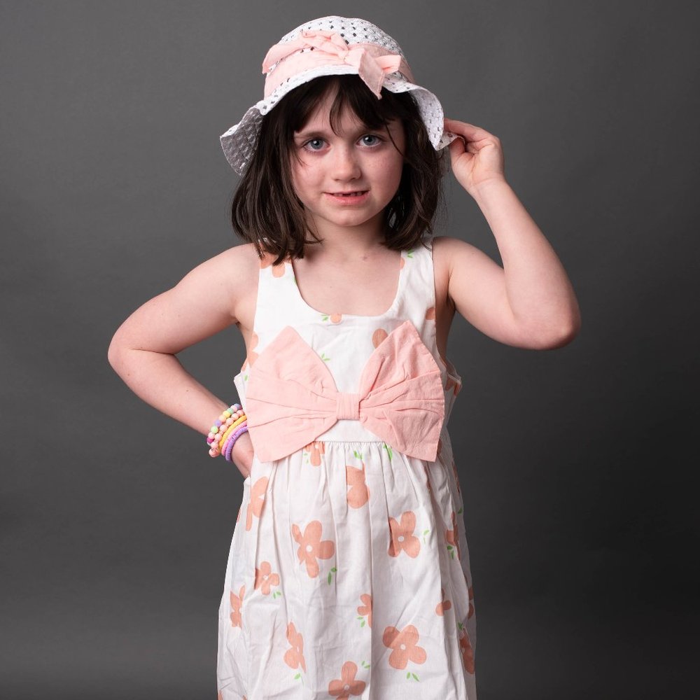Pink Floral Set w/Hat